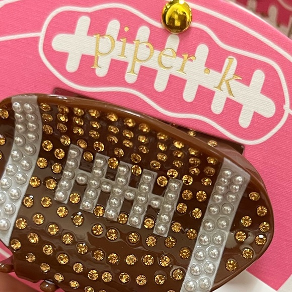 NWOT 🏈 Piper K Football Mom Game Time Tailgating Hair Claw - Picture 3 of 15